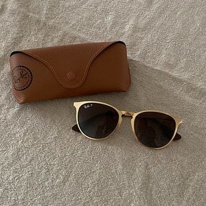 Ray Ban Polarized Erika Metal Sunglasses - Like New